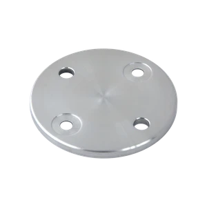 Deska pro boční kotvení sloupu ø 100 mm, broušená AISI 304 - slide 0