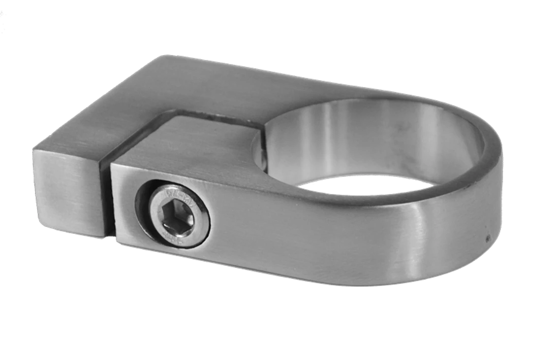 Úchyt pro boční kotvení sloupu ø 42,4 mm, broušená AISI 304