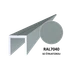 Hliníkový U profil 20,5 x 22 x 6000 mm, štruktúra RAL 7040
