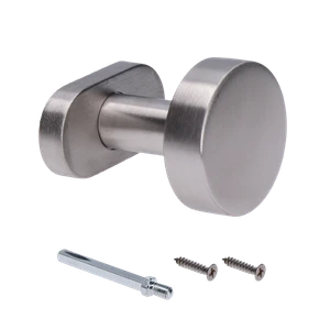 Guľa plochá s oválnou rozetou, pevná, brúsená AISI 304 - slide 2