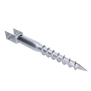 DOPREDAJ Zemný vrut, pätka U, 70 x 70 mm, zinková farba - slide 2