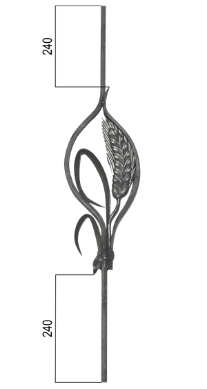 DOPREDAJ tyč 12 x 12 mm, 950 x 195 mm s obilným klasom - slide 1