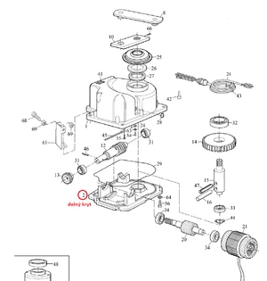 BMG1448R03.4567 kryt spodní hliníkový pro METRO3000 - slide 1