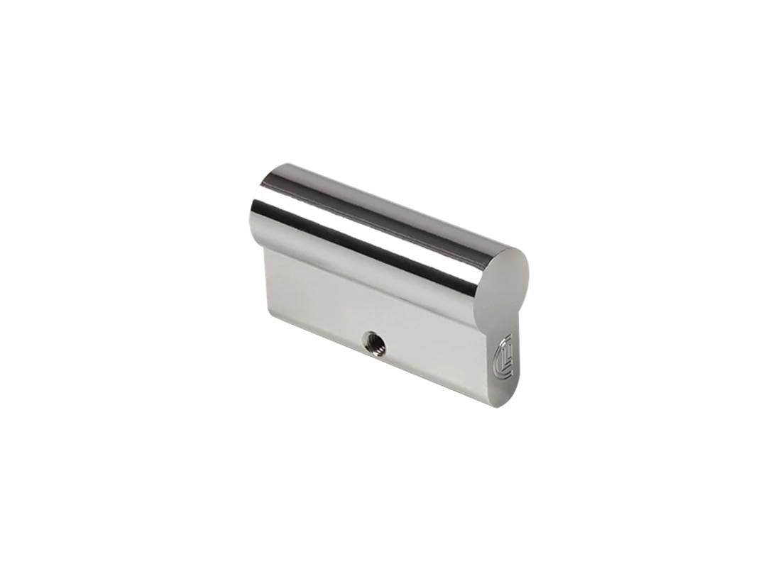 LOCINOX® slepá cylindrická vložka EURO 54mm, niklová, šroub M5x65mm