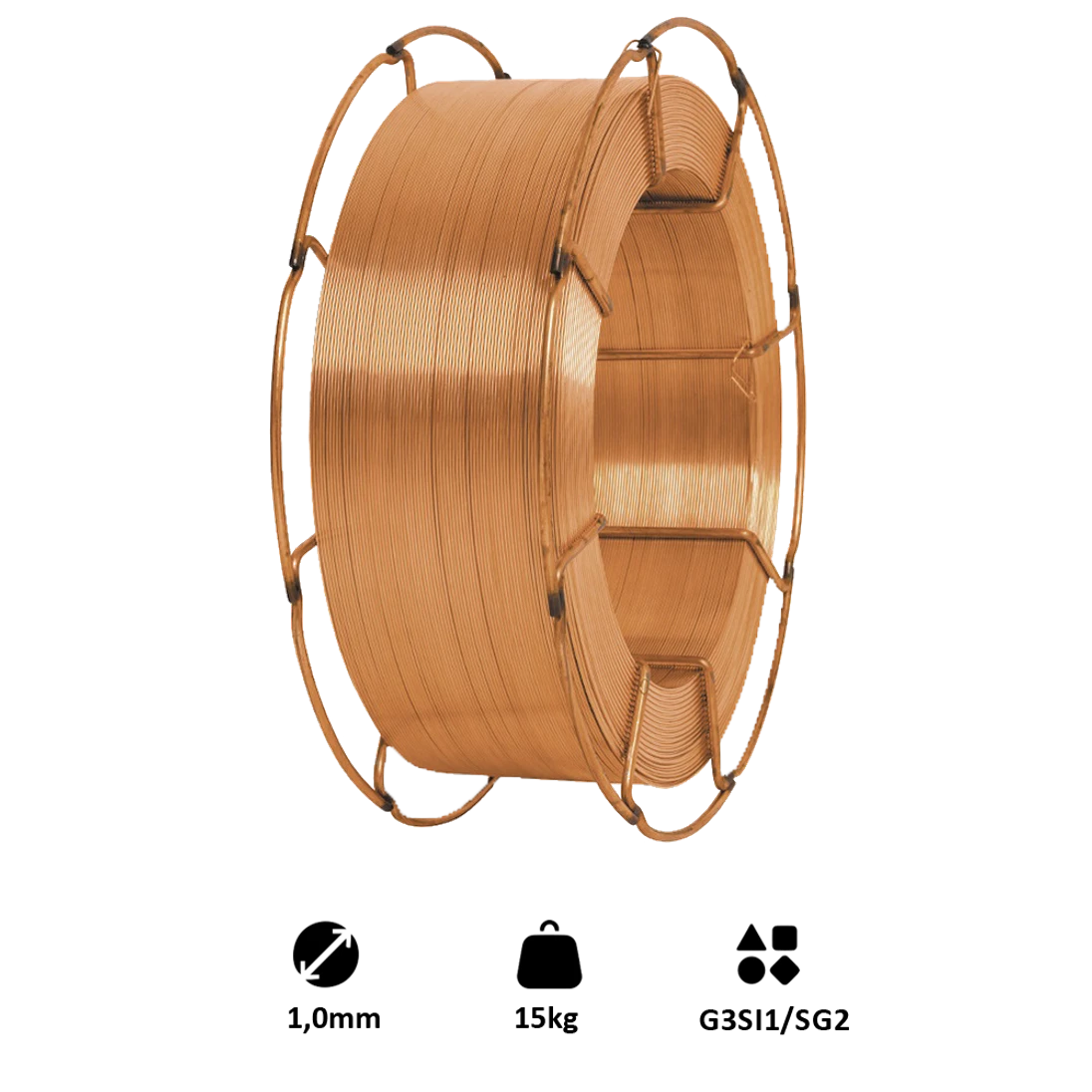Drôt zvárací 1,2 mm, MIG/MAG(CO2), G3Si1/SG2, 15 kg