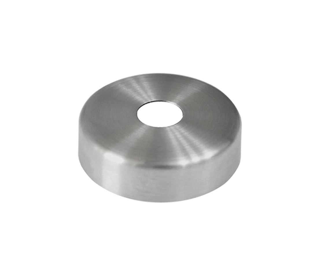 Kryt ø 45 mm na trubku ø 12 mm, brúsená nerez AISI 304