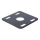 Plotna 119x119x5mm, bez povrchový úpravy s dírou 36mm