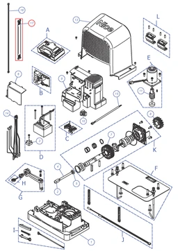 CA0368A01 Kabel s koncovkami RBS, SPIDER800, SPIDER1200