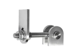 Záves Nastaviteľný M12 s platňou, 180°, brúsená AISI 304