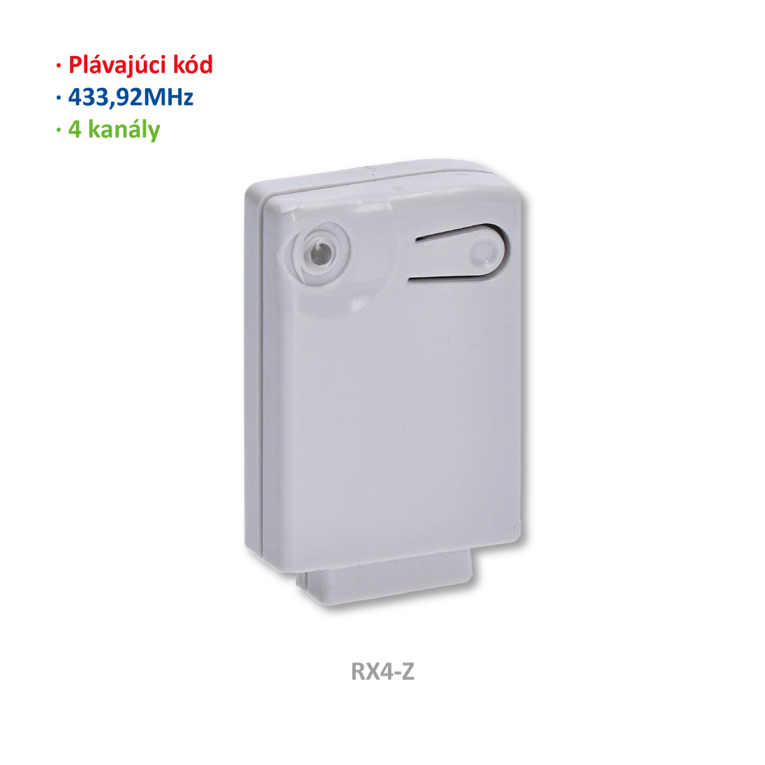 900RX4Z dočasná verzia- prijímač, 4-kanálový, plávajúci kód