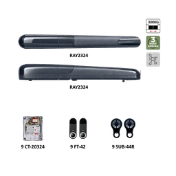 900KRAY2324KSD RAYKIT pre dvojkrídlovú bránu do 3 m/krídlo