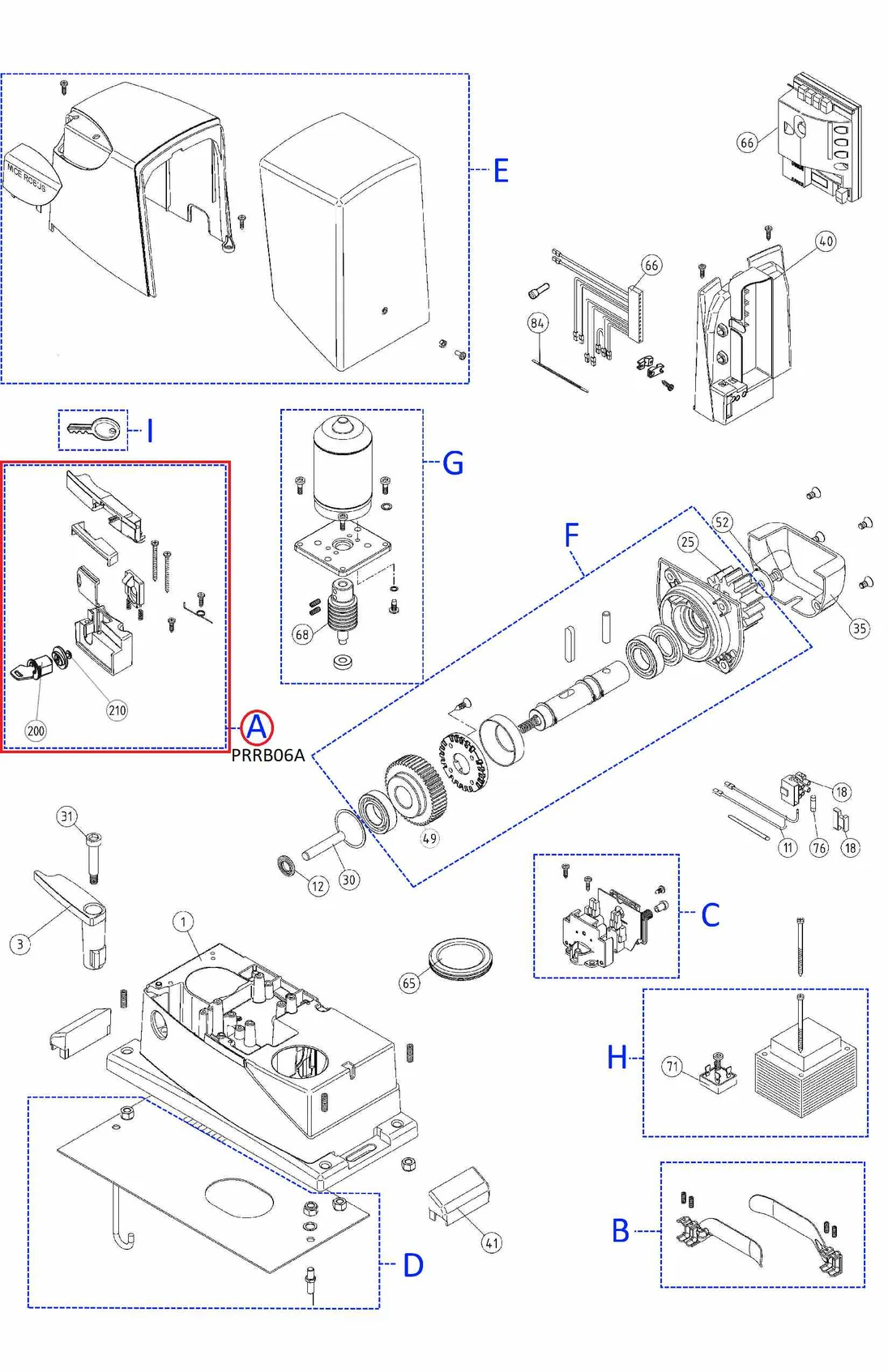 PRRB06A kit odblokování pro RB/ RUN