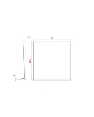 Podložka plastová - bílá k Al kotvícímu profilu - slide 1