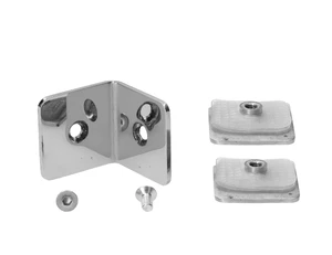 Svorka skla medzi sklá 90°, sklo 8 - 10 mm, AISI 304 - slide 2