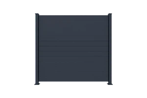 Plotové pole, hliníkové, šířkově nastavitelné, 2000 x 1749 mm - slide 0