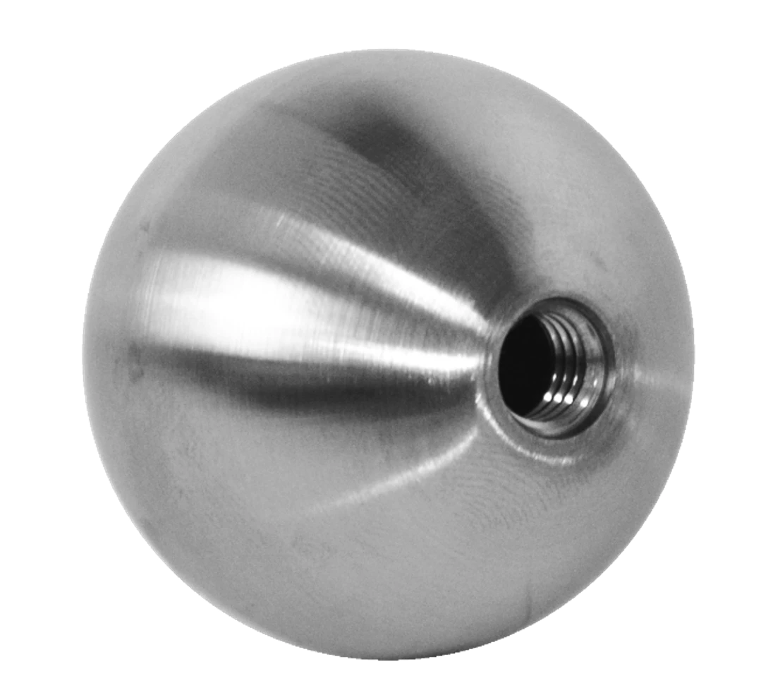 Koule dutá se závitem M8 / ø 40 mm, broušená nerez AISI 304