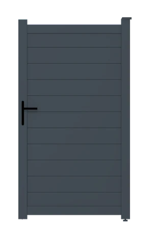 Personální branka, hliníková, šířkově nastavitelná, 1000 x 1788 mm - slide 0