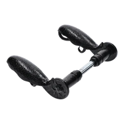 Kľučka 145 x 75 mm, osadenie ø 18 mm, čierna