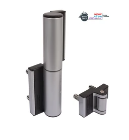 Záves, zabudovaný zatvárač, brány do 75 kg/1,1 m, Silver