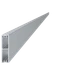 Poškodený Al profil 60 x 16 x 6000 mm, bez povrchovej úpravy