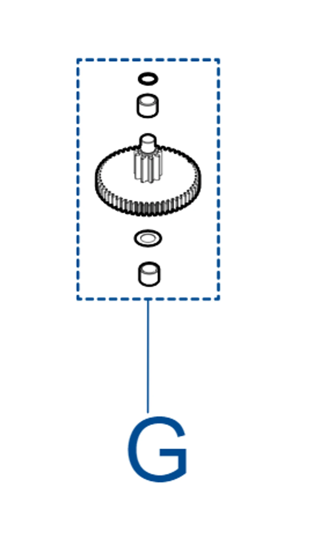 PRXM08 ozubený hriadeľ pre X-METRO