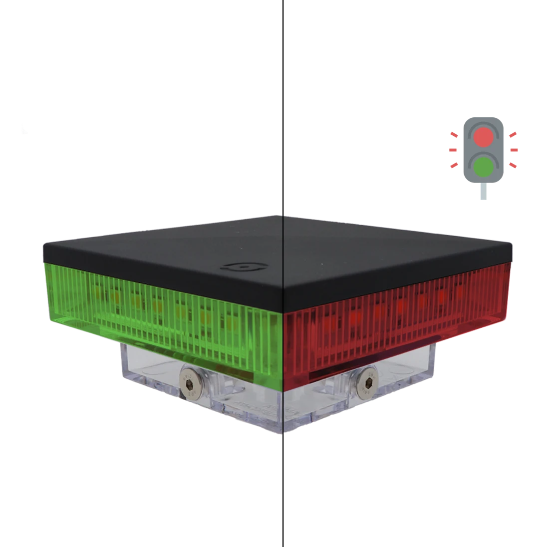 LED lampa SEMAFOR, 12/24 V na stĺpik 80 x 80/100 x 100 mm