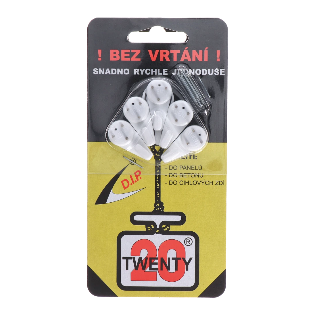 Háčik twenty universal, polyamid, patentovaný vzor 23631