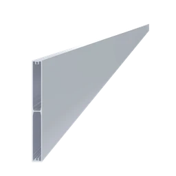 Al profil 160 x 16 x 6000 mm, bez povrchovej úpravy