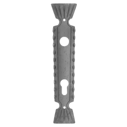 Štít s otvormi 260 x 56 mm, rozteč 90 mm, otvor ø 20 mm