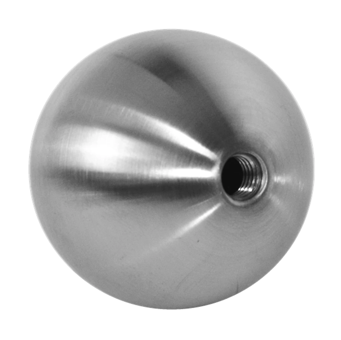 Koule dutá se závitem M8 / ø 50 mm, broušená nerez AISI 304