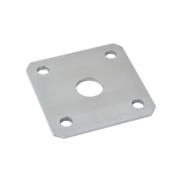 Kotviaca platňa naváracia k pántom, brúsená nerez AISI 304