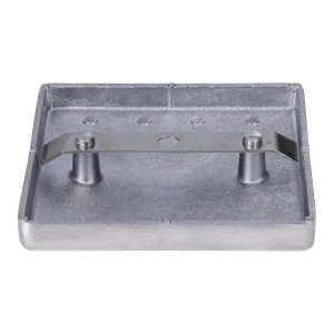 Hliníková strieška, 100 x 100 mm, bez povrchovej úpravy - slide 1