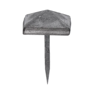 Ozdobný kovaný čtvercový hřebík, hlavička 30x30x13mm, hrot 3x2x33mm, bez povrchovej úpravy - slide 1