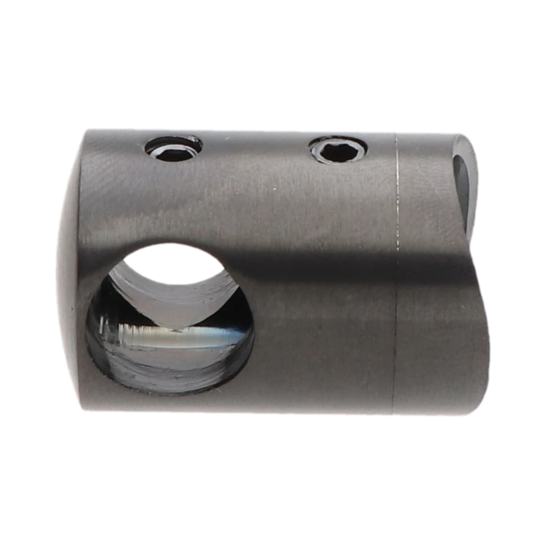 Držák tyče ø 12 mm na trubku ø 42,4 mm, PVD - černá