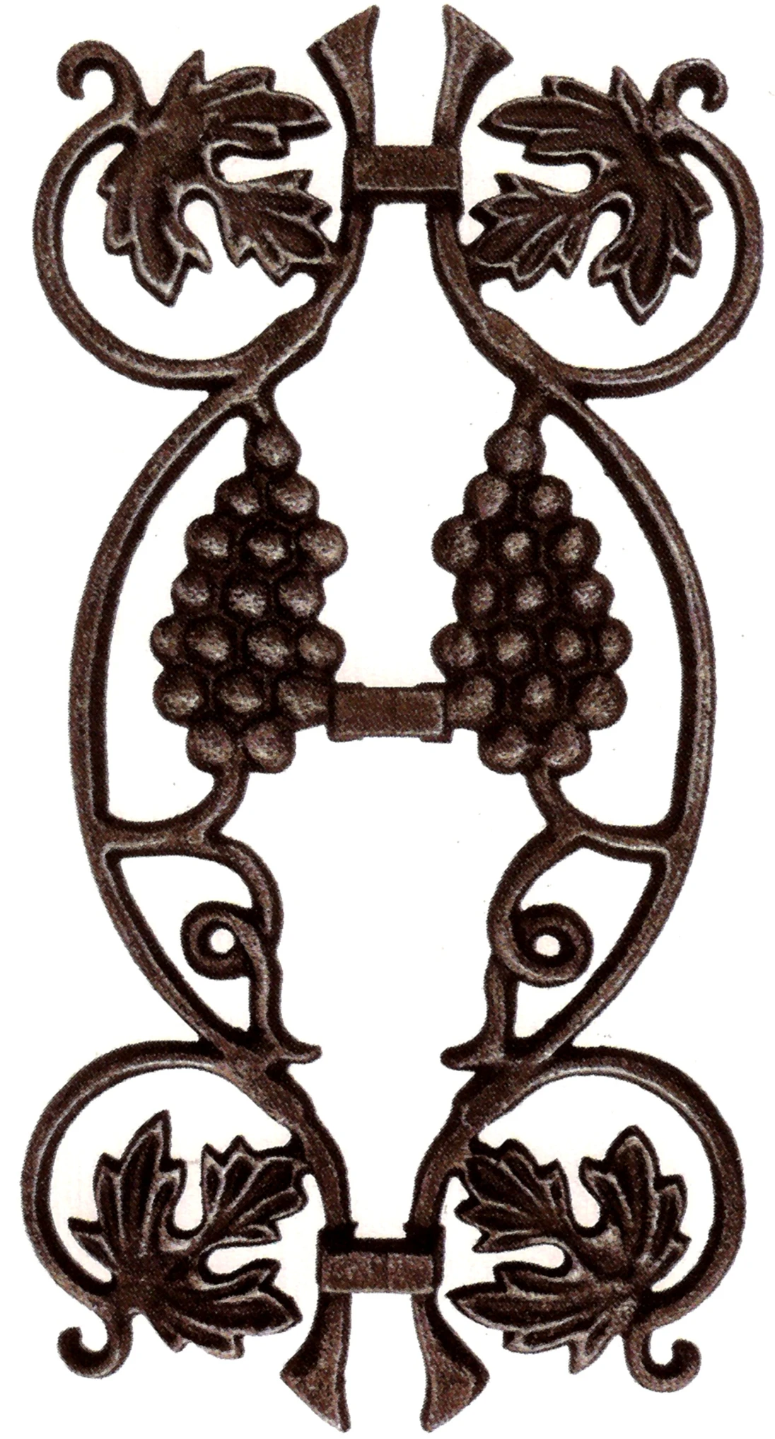 Ornament hrozno 370 x 190 mm, na tyč 14 x 14 mm