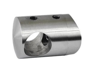 Držiak tyče ø 16 mm na trubku ø 42,4 mm, brúsená AISI 304 - slide 0