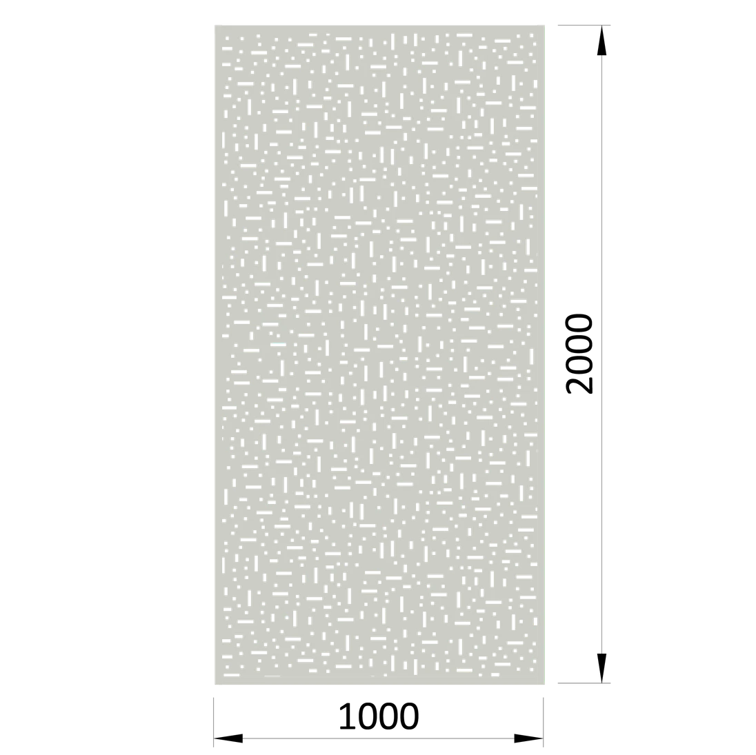 Dierovaný plech Zn 1000 x 2000 x 1,5 mm, štvorcové otvory
