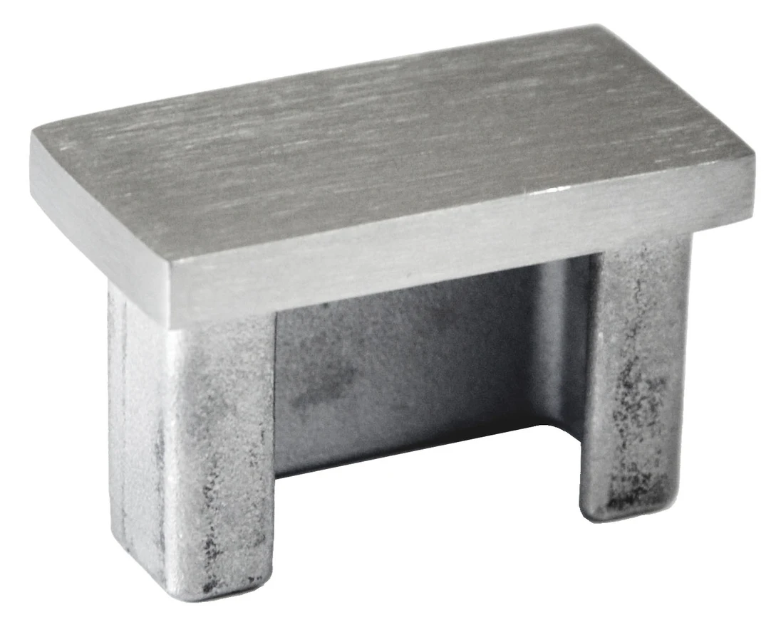 Ukončenie na jokel 40 x 20 mm, brúsená nerez AISI 304