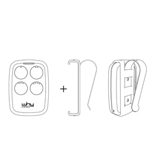 Plastový držiak pre univerzálne vysielače série WHY - slide 1