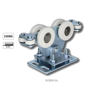 Vozík do 230 kg, nastavitelný, profil 95 × 100 mm, pozink - slide 1