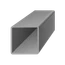 DOPREDAJ Uzavretý profil 80 x 80 x 2 x 3000 mm, čierny S235, hladký