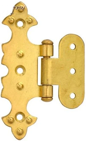 Záves ozdobný, žltý zinok, 80 x 45 mm - slide 0