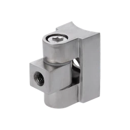 Nastaviteľný záves 0-90° na ø 42,4 mm, brúsená AISI 304