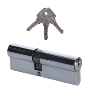 Cylindrická vložka EURO 40/50 mm, niklová, 3 kľúče - slide 0