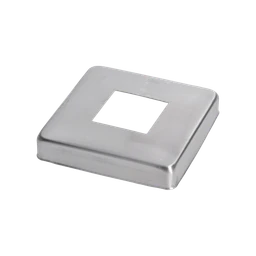 Kryt spodní příruby 100 x 100 mm, broušená nerez AISI 304
