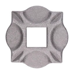 Pätka 100 x 100 x 10 mm, otvor 30 mm, bez povrchovej úpravy