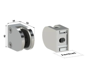 Svorka plochá, sklo 6 - 10,76 mm, leštená nerez AISI 304 - slide 1