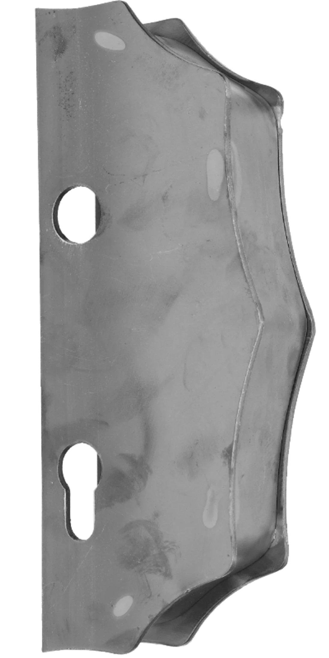 Kazetová sestava pro branku 230x93x40mm, otvor pro kliku ø 20mm, na profil 40x40mm, hladká, pro zámek ZM90/80