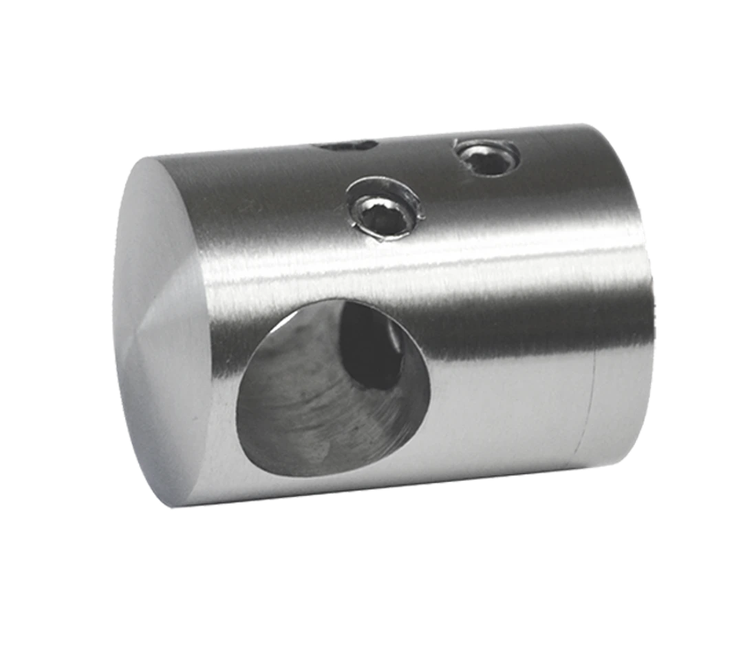 Držák tyče ø 14 mm přechodný, plochý, broušená AISI 304