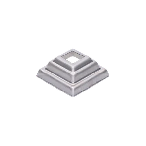 Krytka plechová 44 x 44 x 20 mm, diera 14 x 14 mm, výlisok - slide 0